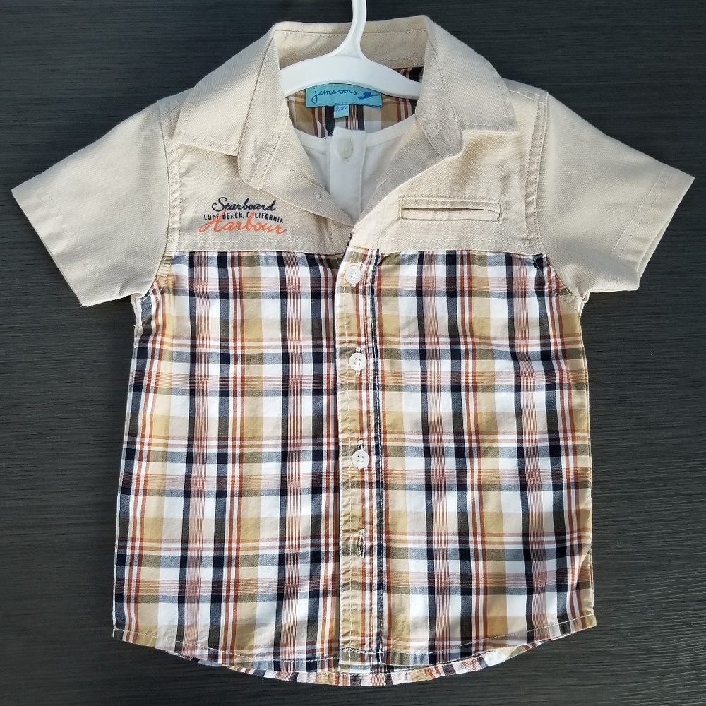 NWT toddler Boys vintage shirt by juniors 2/3 Y